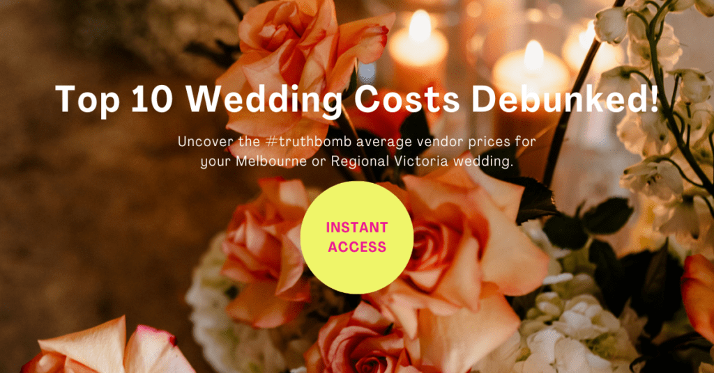 Weddings costs in Melbourne and Regional Victoria exposed